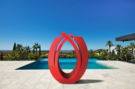 Yes - Reflective Stainless Steel Sculpture