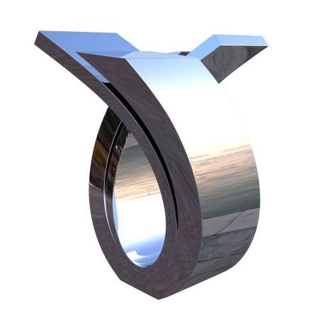 Yes - Reflective Stainless Steel Sculpture