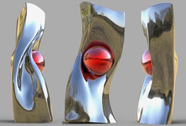 Clash- Stainless Steel Abstract...