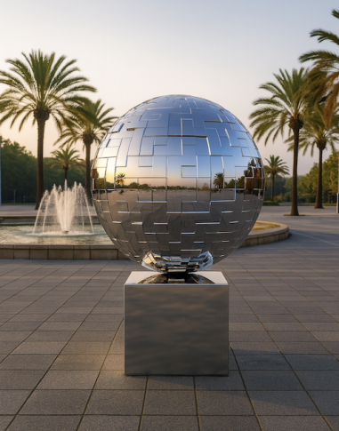 Puzzle - Contemporary Sphere with...
