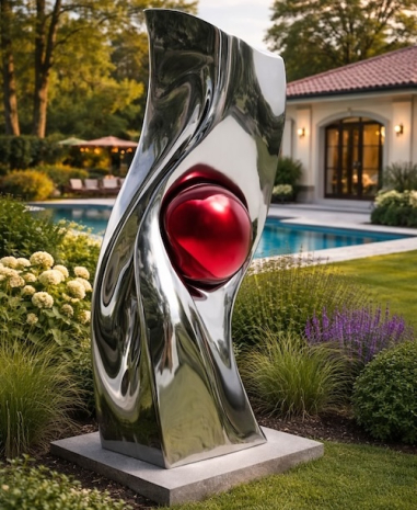 Clash- Stainless Steel Abstract...