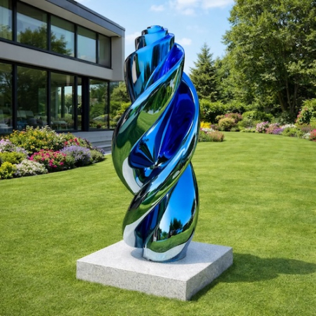 Ascension - Vertical Reflective Stainless Steel Sculpture
