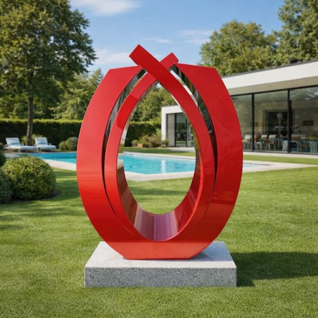 Yes - Reflective Stainless Steel Sculpture