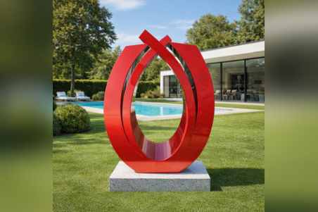 Yes - Reflective Stainless Steel Sculpture