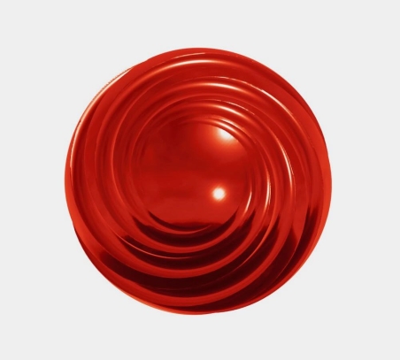 Spiral Ball - Minimalist Geometric Form